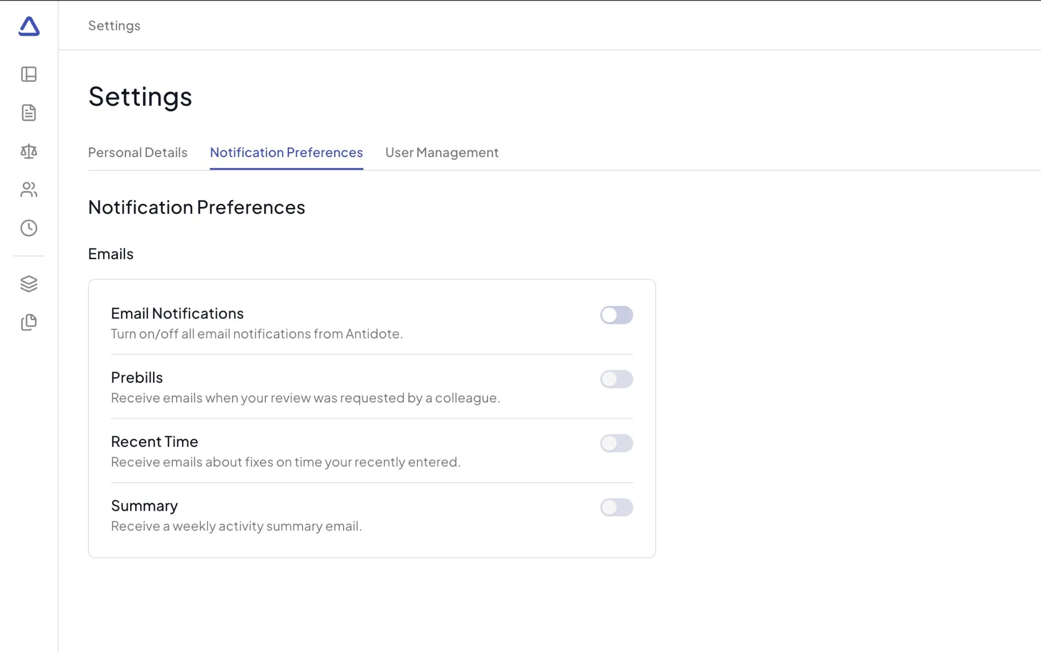 Notification Preferences
